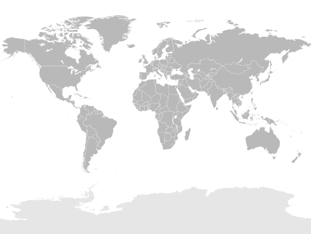 Blank World Map With Continents. of world mapping and its